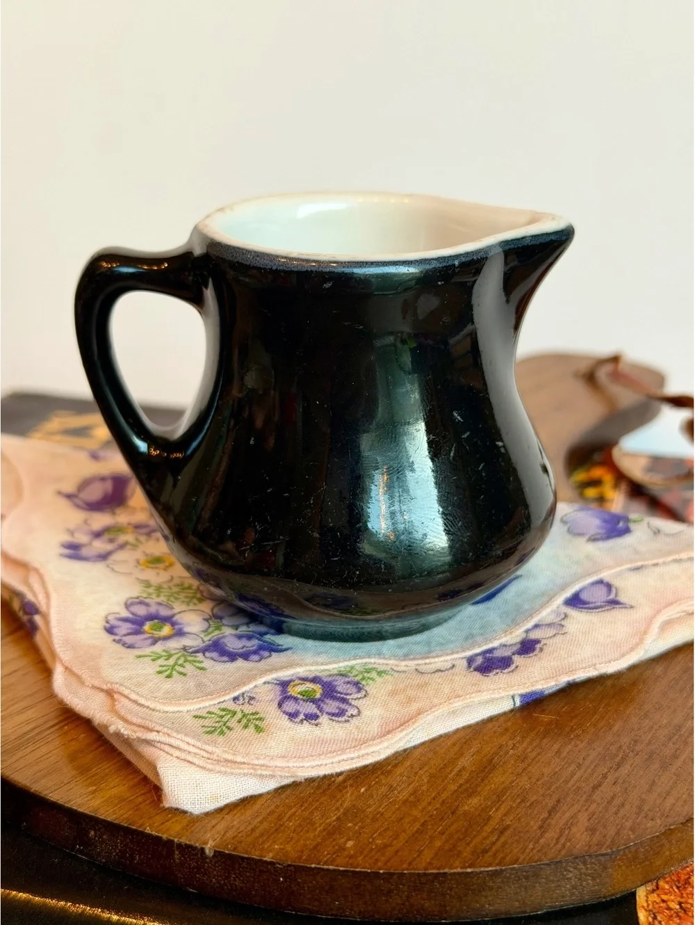 Vintage Good’s China Chef Ware Black Creamer 160 Restaurant Ware Inglewood CA